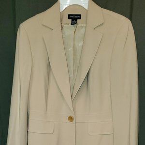 Ann Taylor Tan Suit Jacket, Size 6